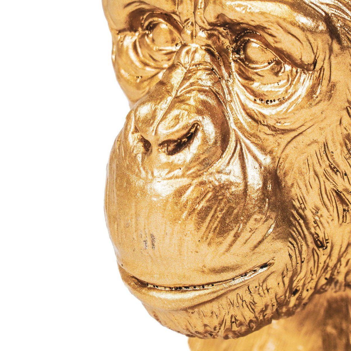 Housevitamin Monkey Head - Gold - 15.5x15.5x28.5cm