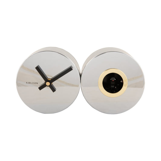 Wall Clock Duo Cuckoo Plated