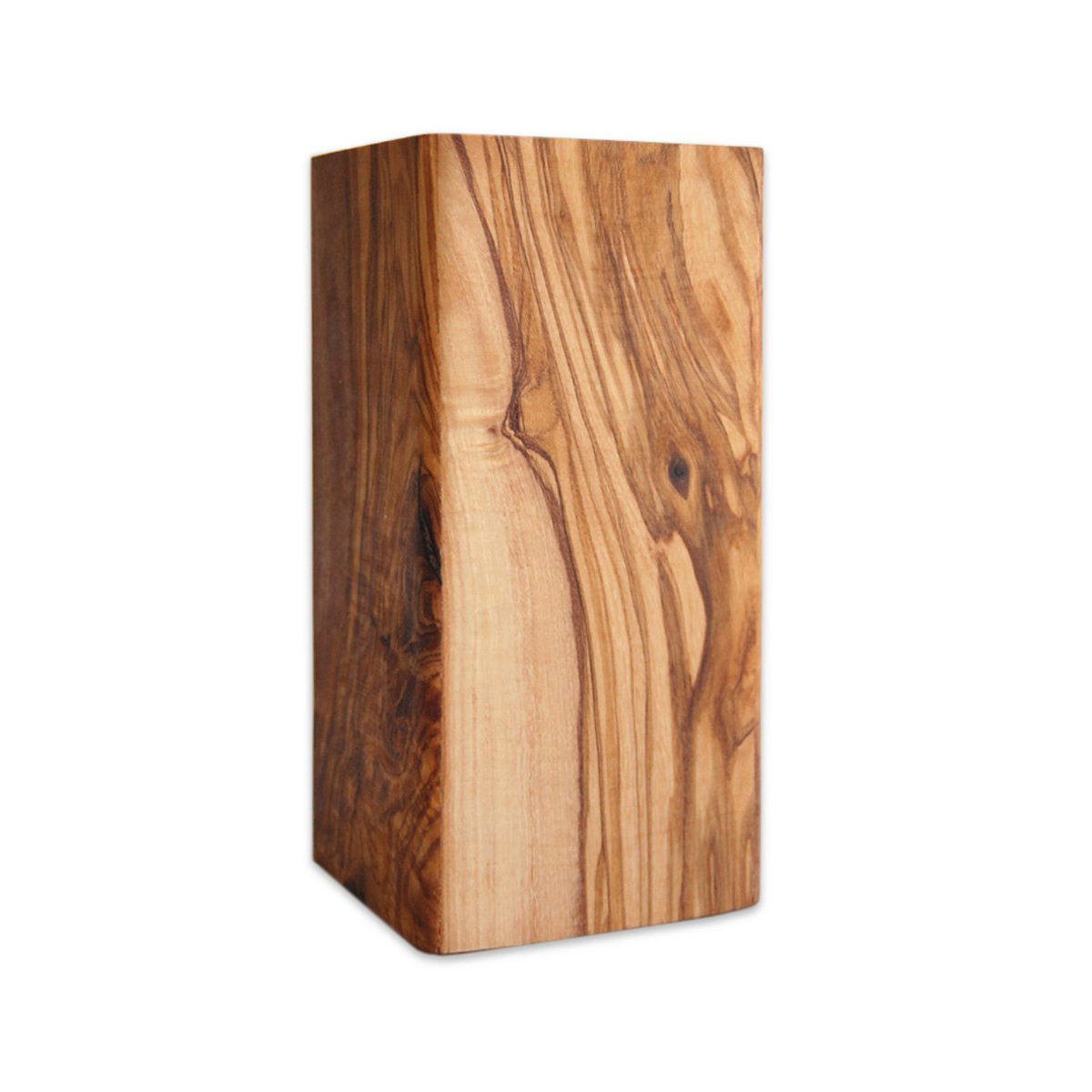 Knife block DESIGN made of olive wood