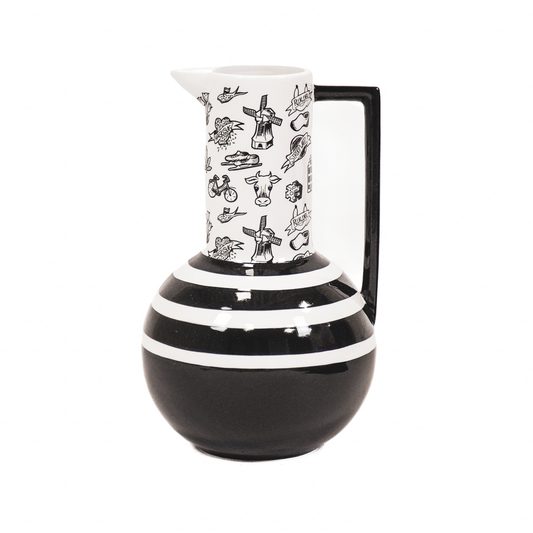 Vase - Jug - Ceramic - Dutch Black - 17,5x17,5x27,5cm