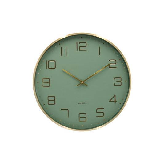 Wall Clock Elegance Glow