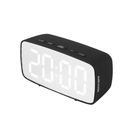 Alarm Clock Mirror LED Oval