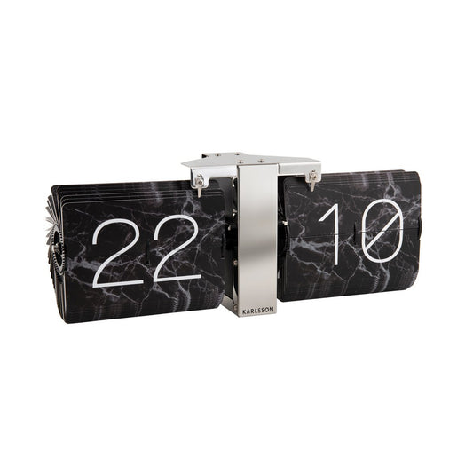 Flip Clock No Case Marble