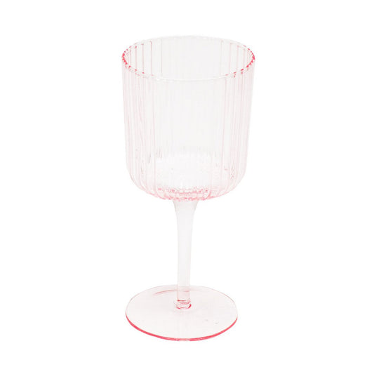 Glassware - Wine Glass - Pink - Set van 2 - 8x8x17,5cm