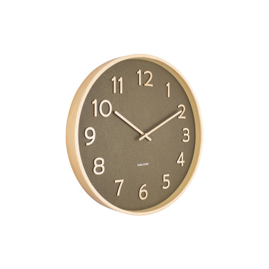 Wall Clock Pure Wood Grain Medium