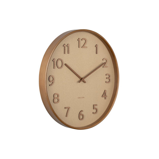 Wall clock Pure wood grain