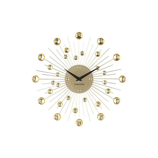 Wall Clock Sunburst Medium