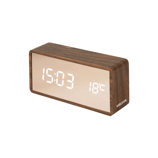 Alarm Clock Copper Mirror LED