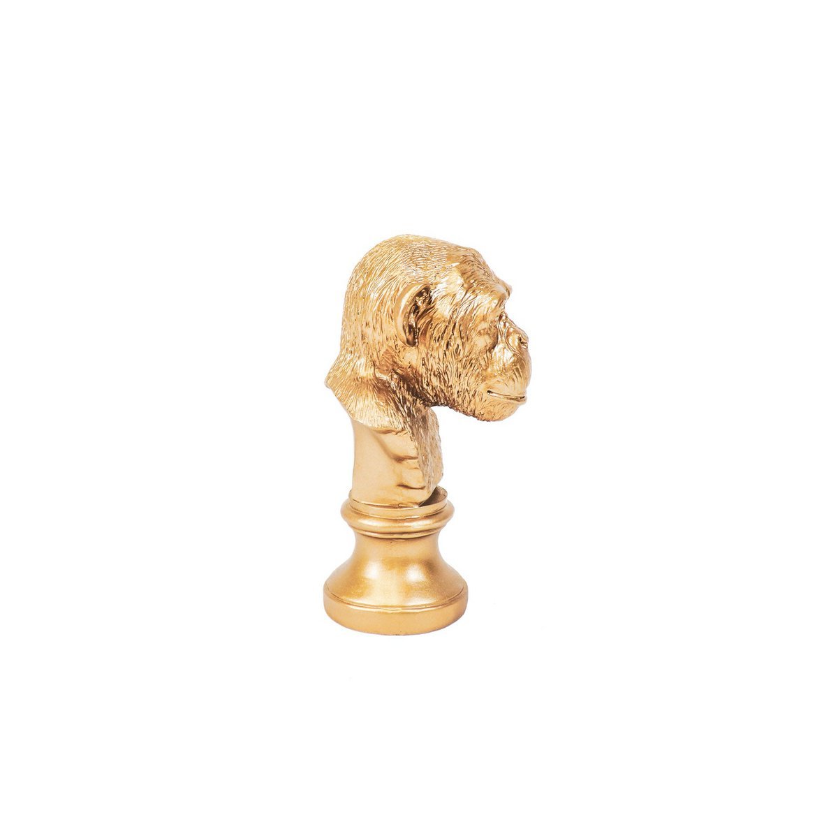 Housevitamin Monkey Head - Gold - 15.5x15.5x28.5cm