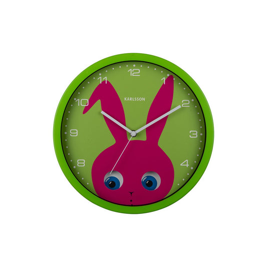 Wall Clock Peekaboo Ladybug