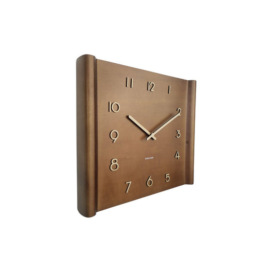 Wall Clock Sole Squared Raised Rim