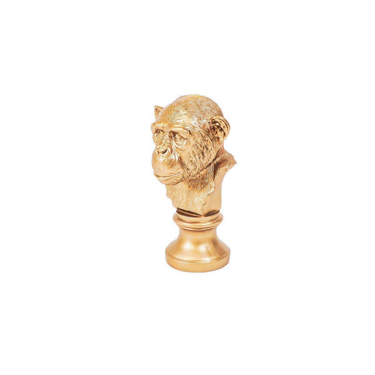 Housevitamin Monkey Head - Gold - 15.5x15.5x28.5cm