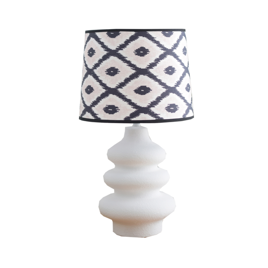 Table Lamp - Flow - Ceramics - White - E27 - 20x20x27cm