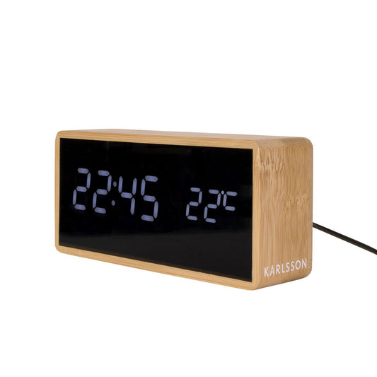 Alarm Clock Tube Bamboo