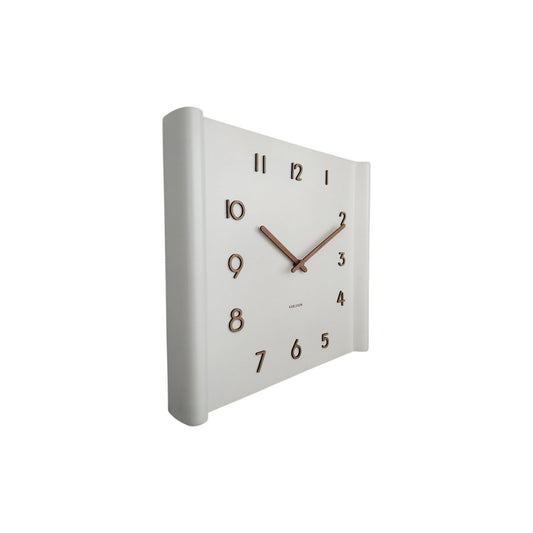 Wall Clock Sole Squared Raised Rim