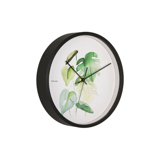 Wall Clock Botanical Monstera