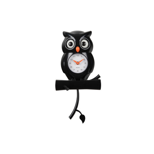 Wall Clock Owl Pendulum