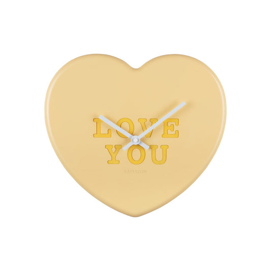 Wall Clock Heart Candy