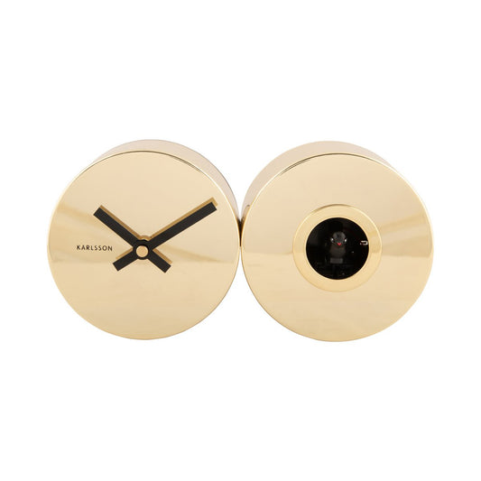 Wall Clock Duo Cuckoo Plated