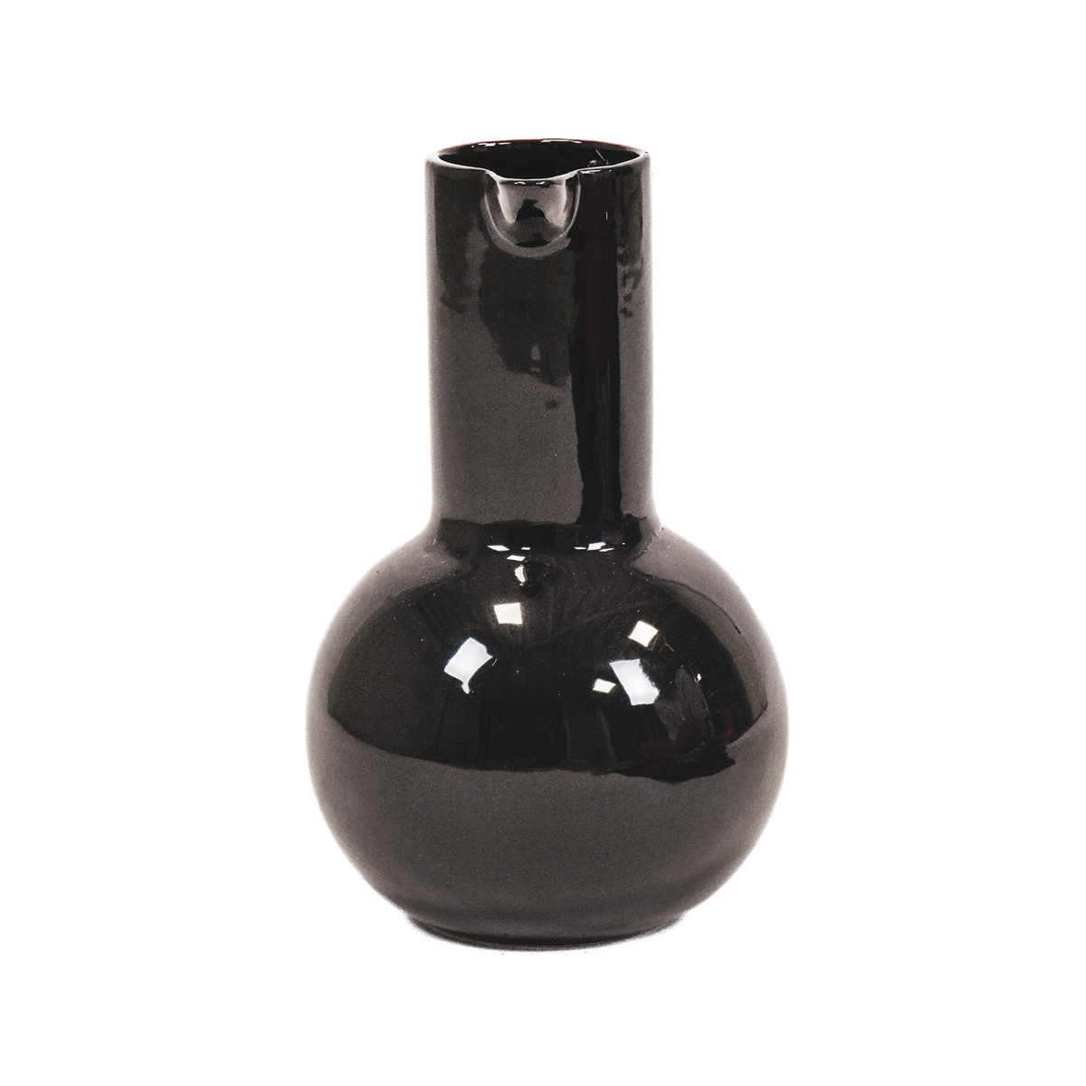 Vase - Jug - Ceramic - Black - 17,5x17,5x27,5cm