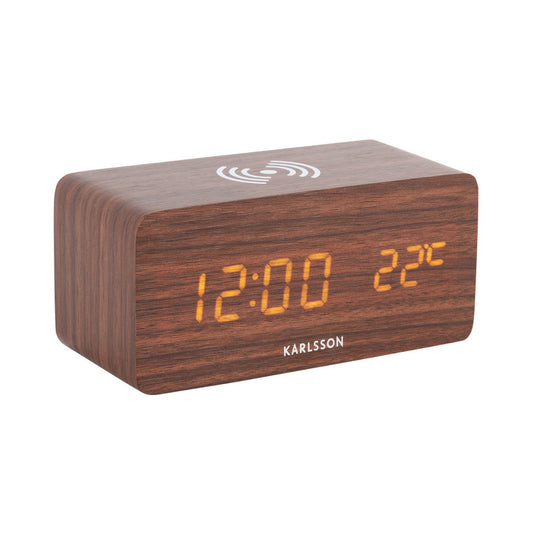 Alarm Clock Block w. Phone Charger LED