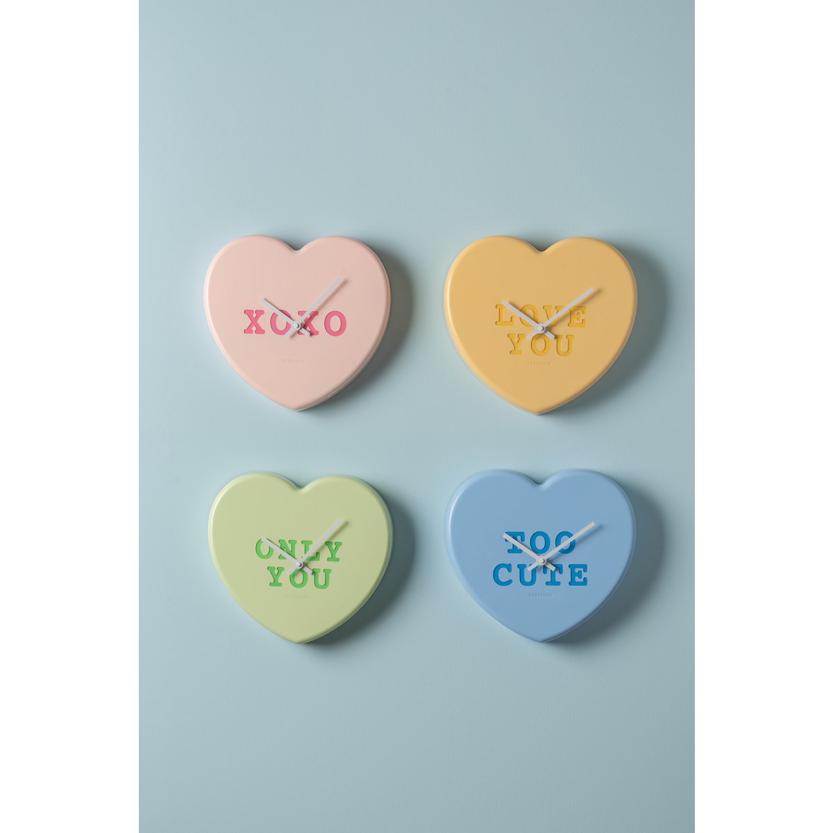 Wall Clock Heart Candy